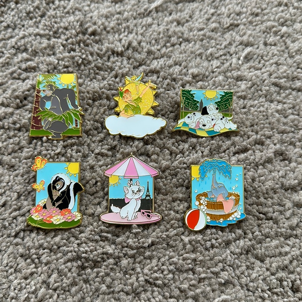 Loungefly Disney Classic Scenery Blind Box Enamel Pin - BoxLunch Exclusive Set